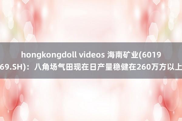 hongkongdoll videos 海南矿业(601969.SH)：八角场气田现在日产量稳健在260万方以上