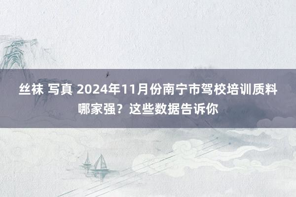 丝袜 写真 2024年11月份南宁市驾校培训质料哪家强？这些数据告诉你