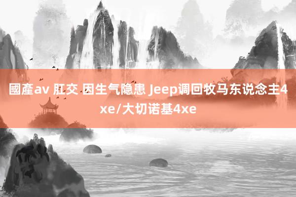 國產av 肛交 因生气隐患 Jeep调回牧马东说念主4xe/大切诺基4xe