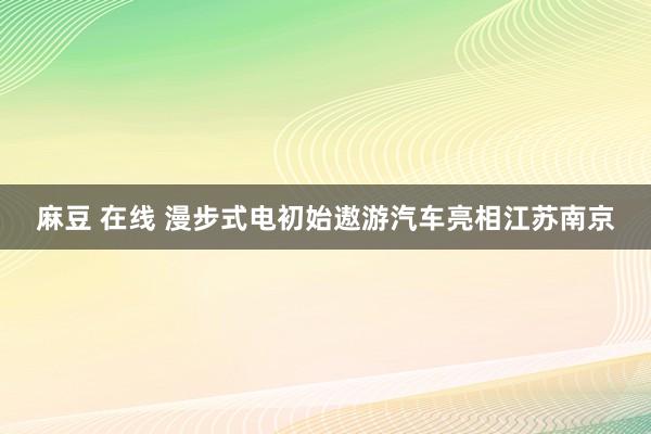 麻豆 在线 漫步式电初始遨游汽车亮相江苏南京