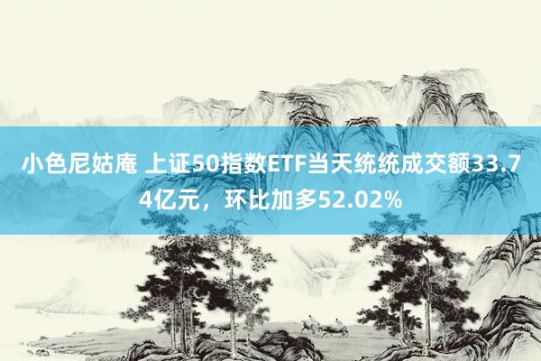 小色尼姑庵 上证50指数ETF当天统统成交额33.74亿元，环比加多52.02%