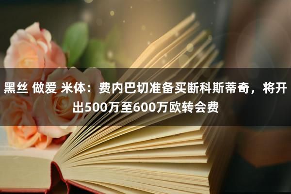 黑丝 做爱 米体：费内巴切准备买断科斯蒂奇，将开出500万至600万欧转会费