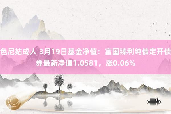 色尼姑成人 3月19日基金净值：富国臻利纯债定开债券最新净值1.0581，涨0.06%