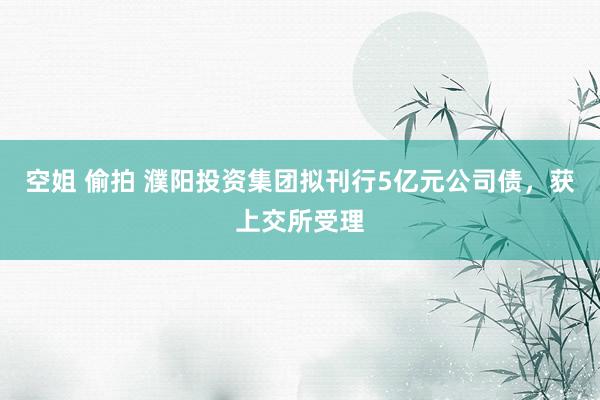 空姐 偷拍 濮阳投资集团拟刊行5亿元公司债，获上交所受理